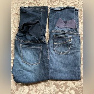 Lot of 2 Maternity Jeans size PXS and size 2